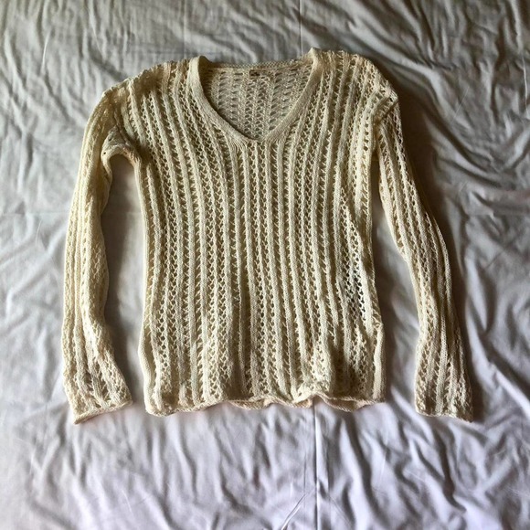 Grungefairy knitted sweater cream - Picture 4 of 4